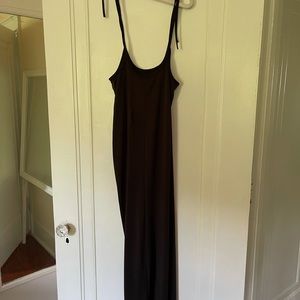 Spaghetti strap high waist pants